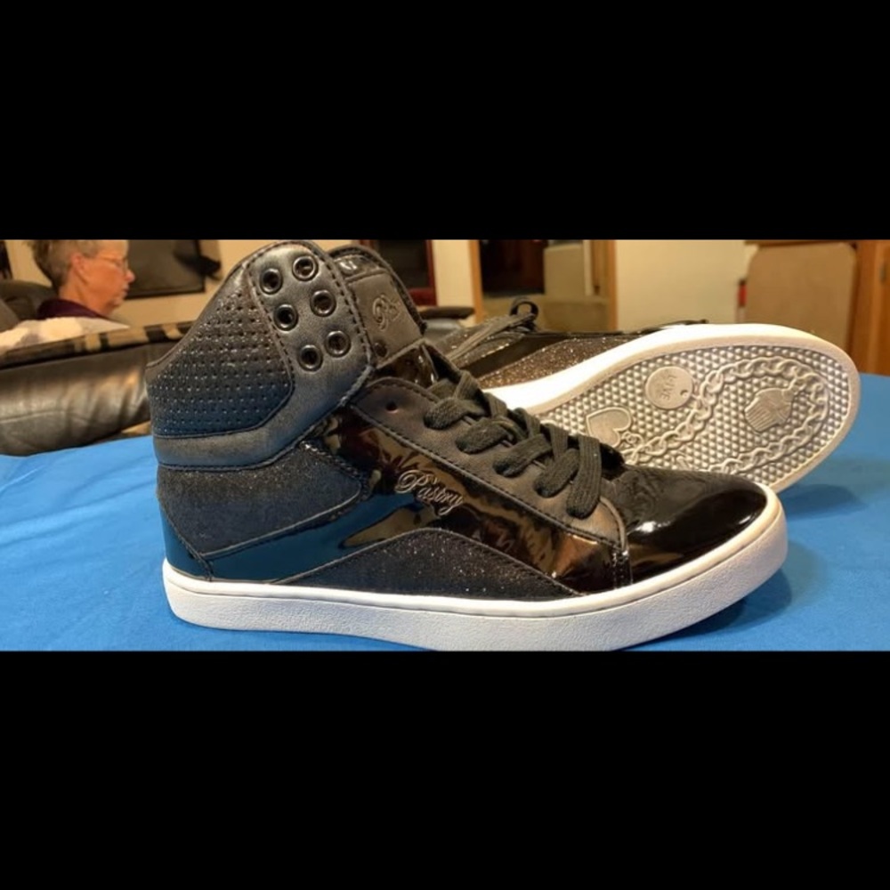 Pastry Black High-Top Sneakers
